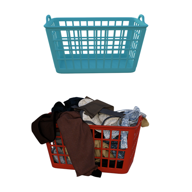 clothes, baskets, laundry