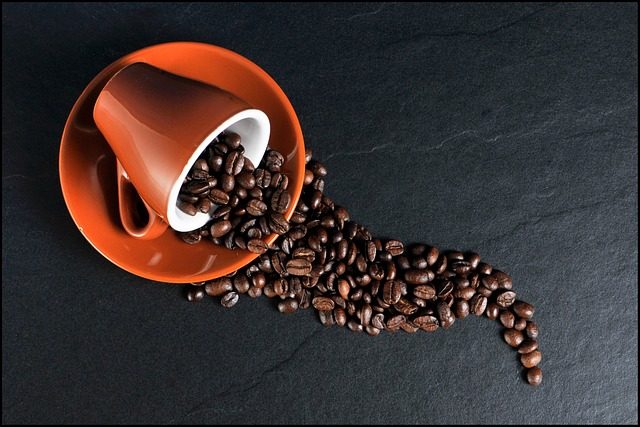 coffee, coffee beans, cup