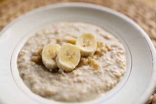 porridge, banana, baby food