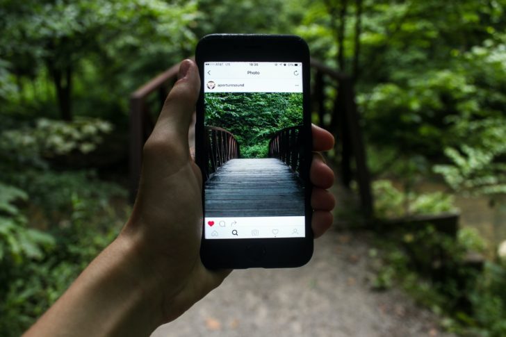Photo by Jeremy Levin: https://www.pexels.com/photo/person-holding-smartphone-taking-picture-of-bridge-during-daytime-122383/