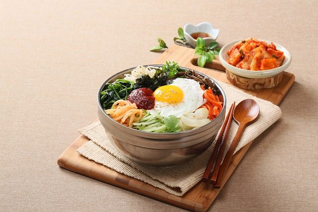 food photography, korean, bibimbap
