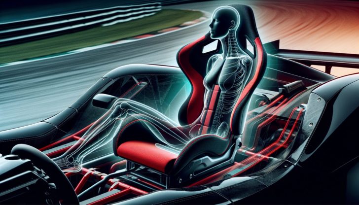 Ergonomically designed racing seat