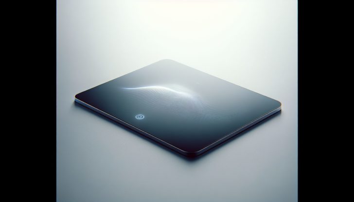 Illustration of a sleek and innovative Apple Magic Trackpad