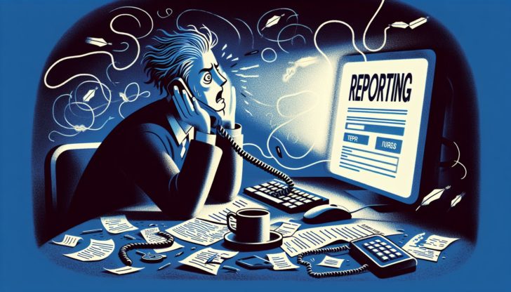 Illustration of reporting a vishing scam to authorities