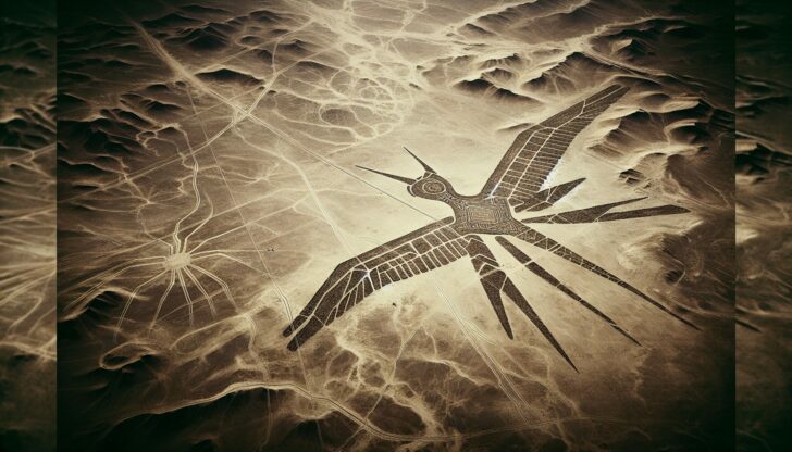 Aerial illustration of the enigmatic Nazca Lines