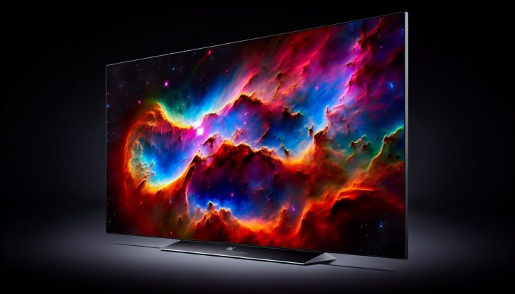 Illustration of a 4K OLED TV