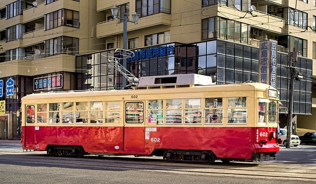 tram, tramway, railroad