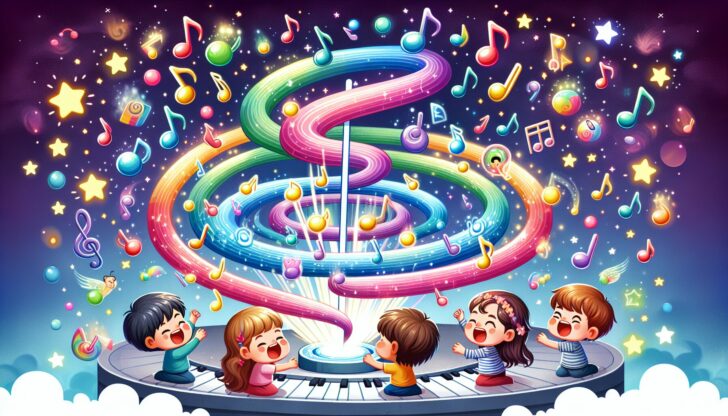 Engaging music games designed for kids with playful illustrations