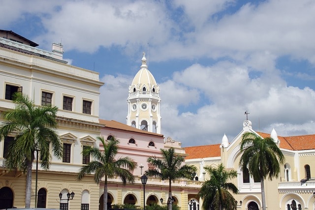 panama, downtown, church