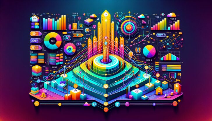 An infographic showing connectivity and speed capacity across different ISP tiers, highlighting the differences.