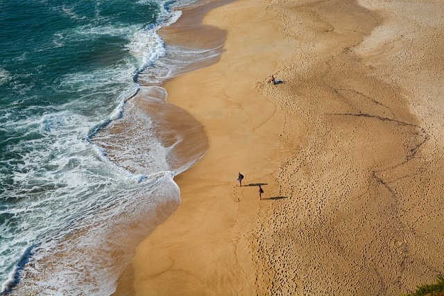 beach, sea, waves