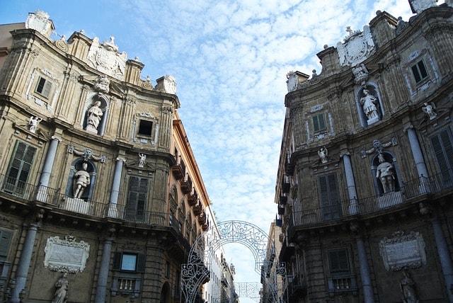 quattro canti, palermo, city square