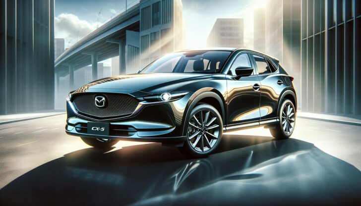 Best Mazda compact SUV, the 2024 Mazda CX-5, showcasing its sleek design.