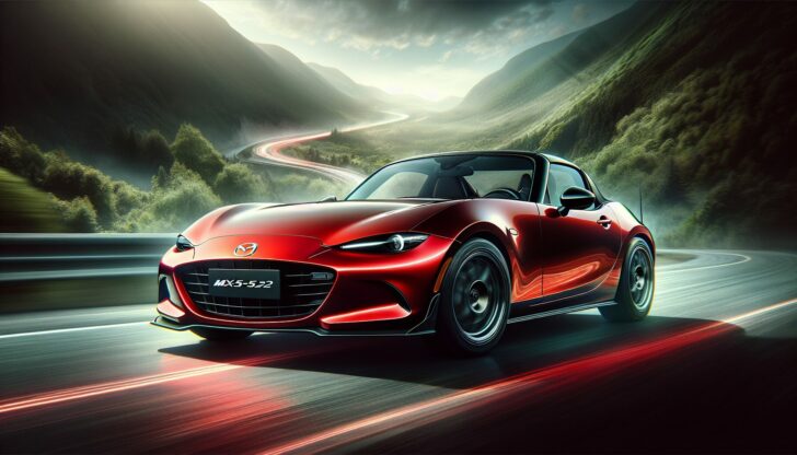 Sporty performance of the 2024 Mazda MX-5 Miata, the sportiest choice.