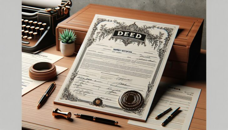 An illustration representing what a deed is in real estate transactions.