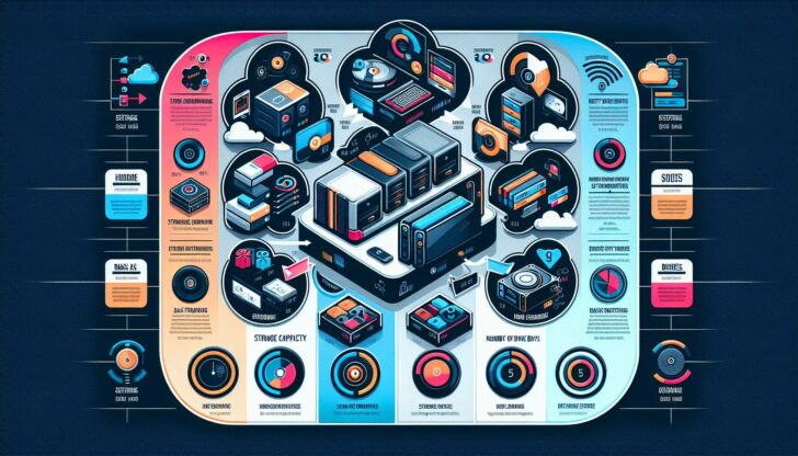 A graphic representation of choosing the right NAS system for different needs.