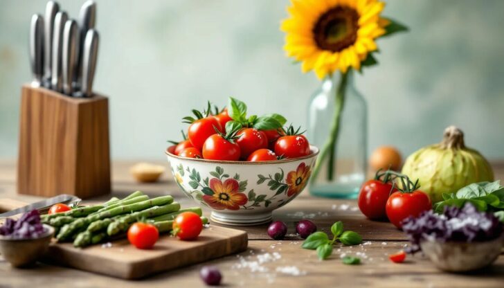 A variety of fresh ingredients laid out on a table, inspiring culinary creativity.