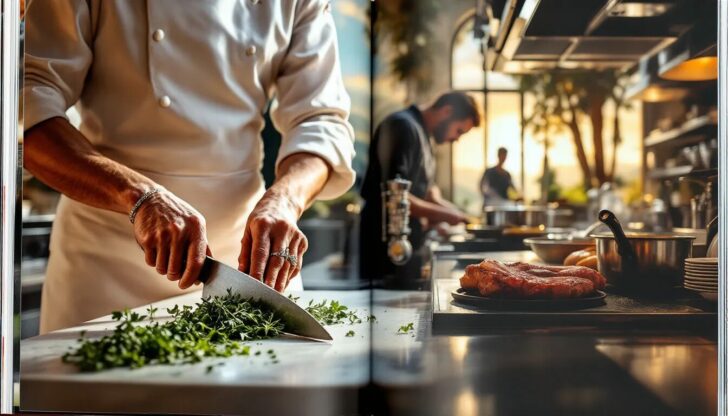 The impact of culinary education on careers, featuring successful chefs.