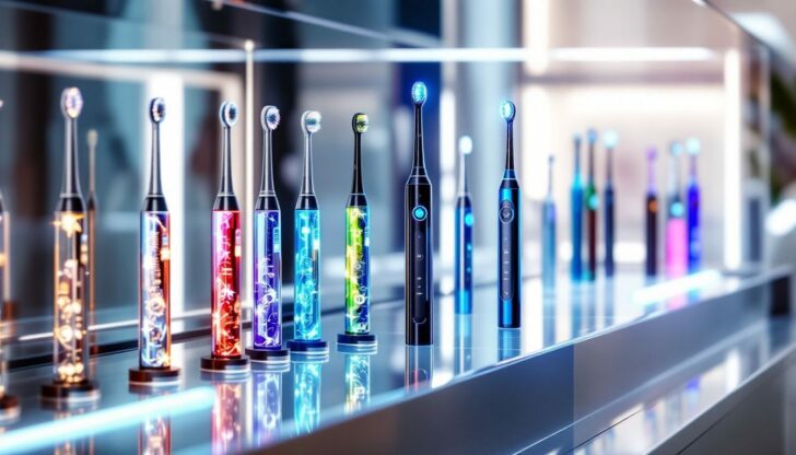 An overview of electric toothbrushes, including various types like oscillating and sonic toothbrushes.